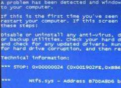 Win7 ntfs.sys ������ô�����
