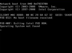 ���Կ����޷�����ϵͳ��ʾEXITING INTEL PXE ROM