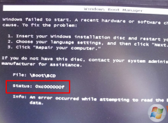 win7ϵͳ����������ʾ0xc000000f������ν����