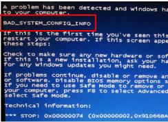 ���Կ�����ʾ��ʾBAD SYSTEM CONFIG INFO��ô�죿