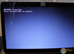 ������ʾbootmgr is missing,press ctral+alt+del restart��ν����