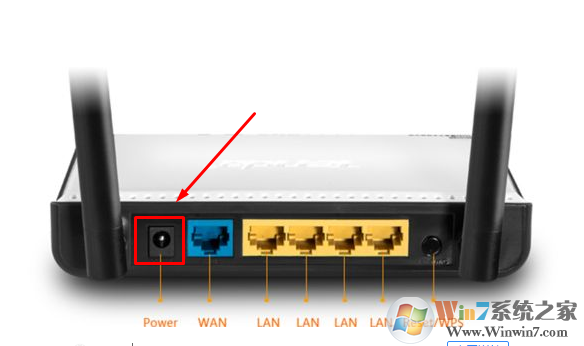路由器电源口移除