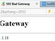 ��ҳ�򲻿���ʾ502 bad gateway ��win10�������