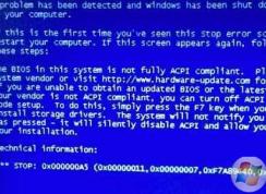0x000000a5��������������� Win7