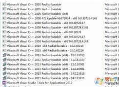 Win7ϵͳ���кܶ�Microsoft visaul c++�������������ж����