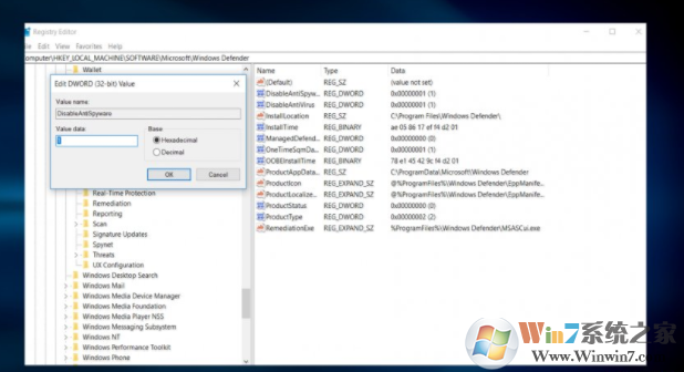 将DWORD(32位)值从0更改为1