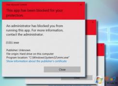 win10ϵͳ��ʾ����Ա��ֹ�����д�Ӧ�ó��򡱴���Ľ������