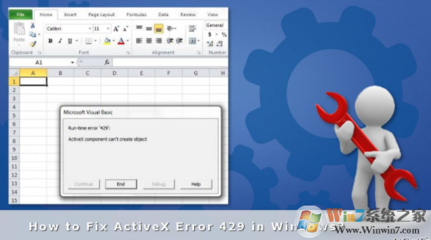 MS Excel上的ActiveX错误429问题