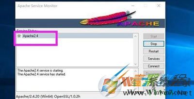 Win10系统上安装Apache服务器后无法启动的解决方法