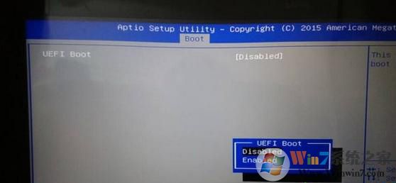 �ر�UEFI�����Ϳ���csm
