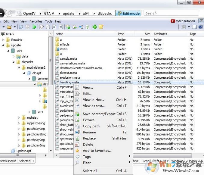 openiv怎么用?winwin7教你gta5怎么用openiv