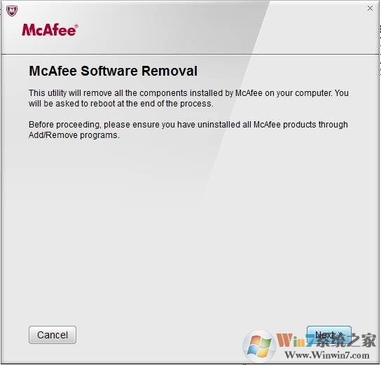 ���˷�ж�ع���McAfee Removal Tool v7.6�ٷ���