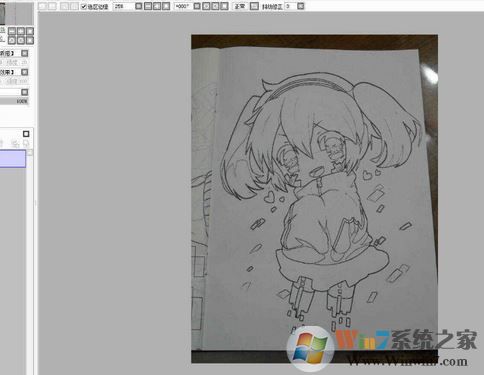 sai勾线笔刷怎么用?教你sai勾线笔刷提取线稿的方法