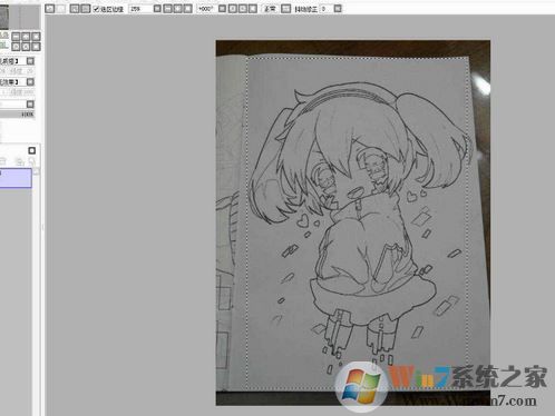 sai勾线笔刷怎么用?教你sai勾线笔刷提取线稿的方法