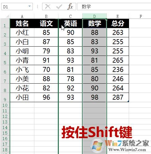 EXCEL如何使用shift键?excel快捷键大全shift