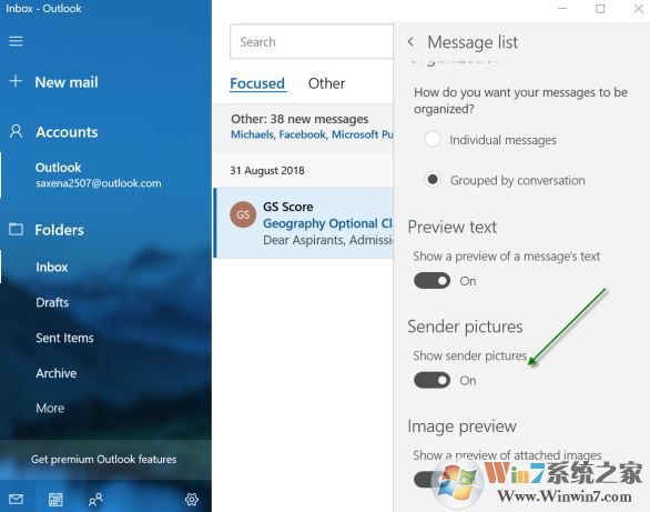 outlook 消息中显示发件人的详细操作方法