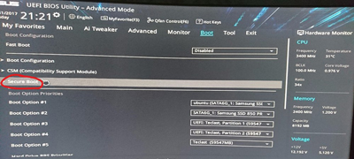 华硕B250Pro主板BIOS设置教程