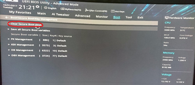 华硕B250Pro主板BIOS设置教程