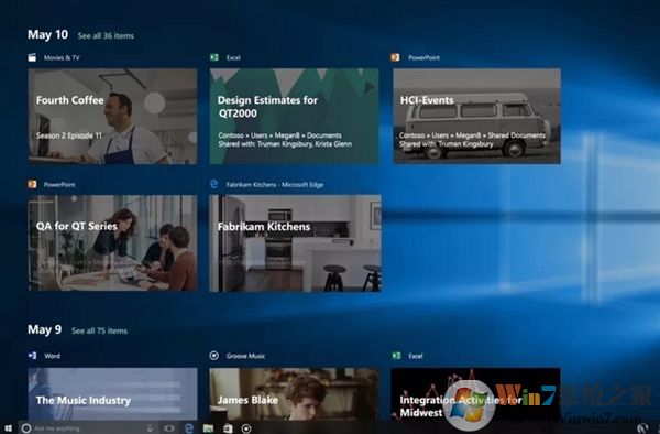 怎么恢复时间线功能,win10系统恢复时间线功能的方法 win10系统怎么恢复时间线功能1