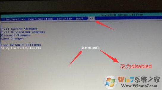 把OS Optimized Defaults设置为Disabled 把OS Optimized Defaults设置为Disabled