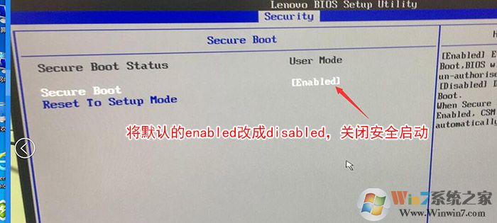 Secure Boot回车设置成Disabled Secure Boot回车设置成Disabled