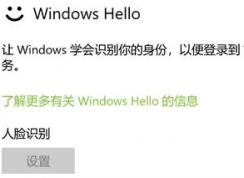 win10ϵͳwindows hello ����ʶ������ ��ɫ�޷�ʹ�õĽ������