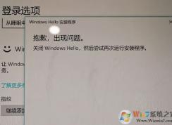 win10�ر�windows hello �����ٴ����а�װ���� �Ľ������