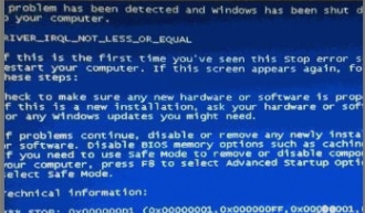 蓝屏故障 蓝屏故障