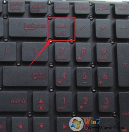 笔记本电脑的数字键盘不能用?win7系统电脑数字键盘失灵解决方法