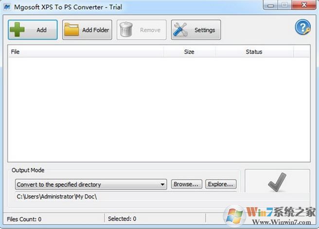 Mgosoft XPS To PS Converter v7.3.1��XPS/PXL�ĵ�תPS���ߣ�