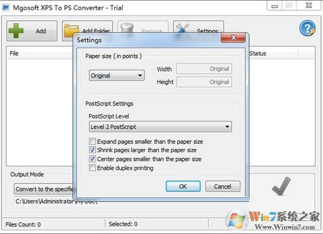 Mgosoft XPS To PS Converter v7.3.1��XPS/PXL�ĵ�תPS���ߣ�