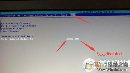 把OS Optimized Defaults设置为Disabled 把OS Optimized Defaults设置为Disabled