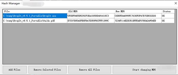 Hash Manager免费下载_Hash Manager(批量修改哈希值MD5)v1.1绿色版
