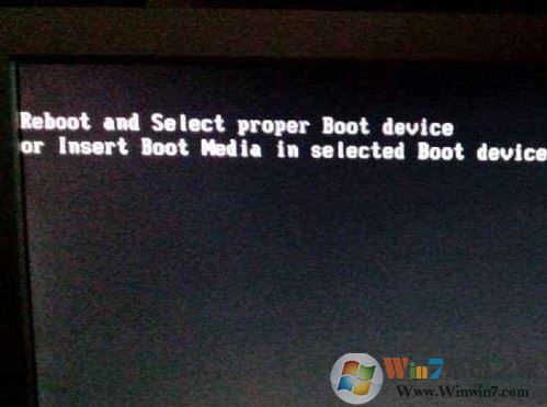win7电脑开机显示:Reboot and select proper 的解决方法