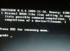 win10�޷����� ��ʾ��Press esc for recovery menu �������