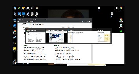 Win10设置使用Alt+Tab时自动隐藏已经打开的项目,只显示桌面