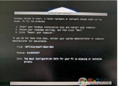 ��װWin7ϵͳ��EFI\microsoft\boot\bcd 0xc000000f�������
