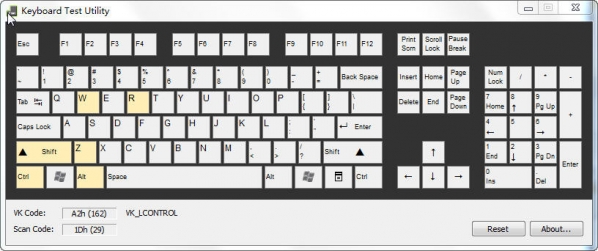 ���̲�����������_Keyboard Test Utility v1.0.1.0���̲��Թ��ߣ���ɫ�棩