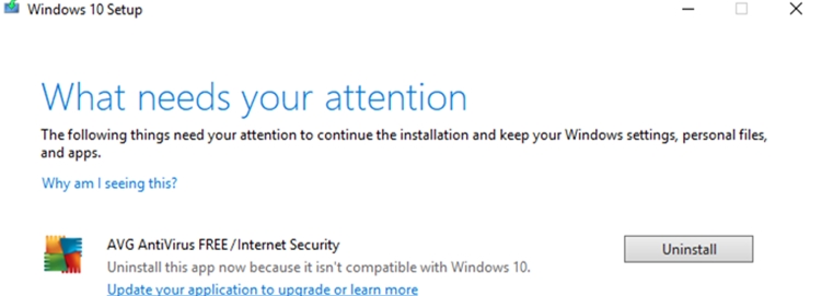 微软阻止AVAST/AVG杀毒软件用户升级Win10 1909因为兼容问题