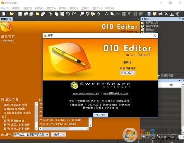 010editor下载_010 Editor(代码编辑器)v9.0.2 64位汉化破解版