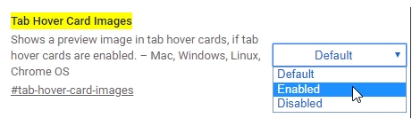 Chrome浏览器开启标签页缩略图显示方法