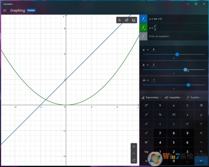 Win10计算器迎来重大新功能:可绘制函数图形
