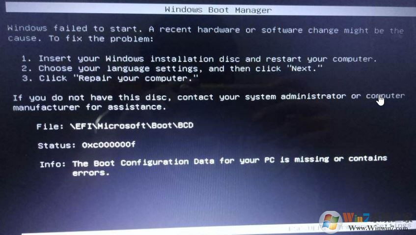 win7�޷�������Booting from C:\windows..��ʾ����ô�죿���ѽ����