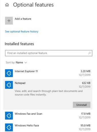 Windows 10新版记事本(Notepad)将成为可选功能