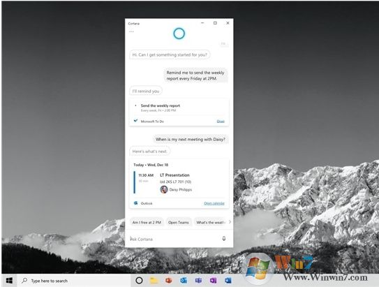 微软小娜Cortana内部已改名Microsoft 365助手