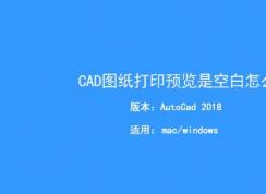 CAD��ӡԤ���հ���ô�죿Auto CAD��ӡԤ���հ׵Ľ������