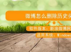 ΢����ʷͷ����ôɾ������ɾ��΢����ʷͷ��Ĳ�������(����Բ���)