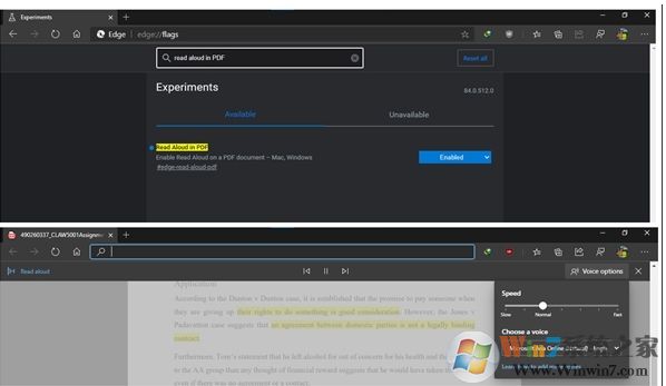 微软Edge浏览器新版内测:加入PDF有声朗读功能