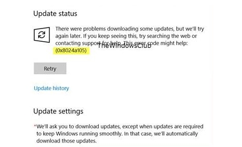 Win10更新失败错误0x8024a105解决方法(微软)