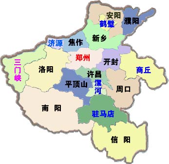 2023河南省地图全图高清版(可放大缩小)